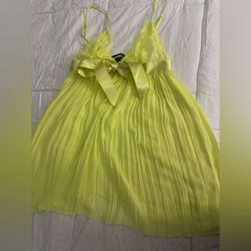 Victoria's Secret Green Spaghetti Strap Babydoll Chemise